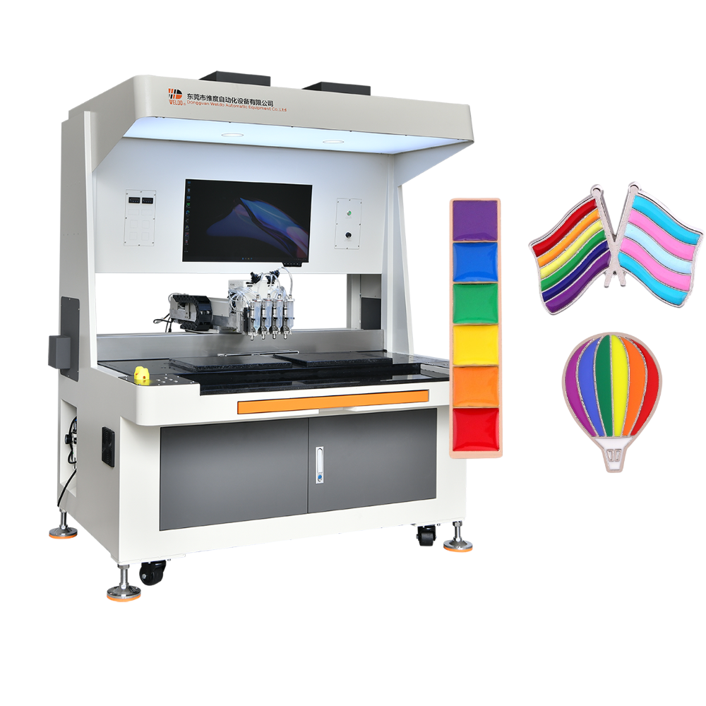 Scholar enamel badge filling machine